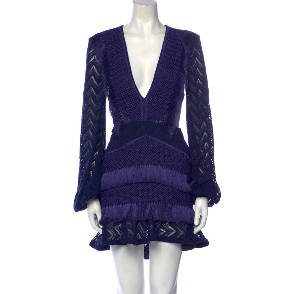 PatBO Plunge Neckline Mini Dress with tags. Pristine Condition
